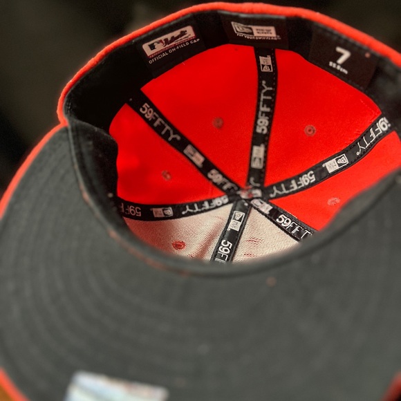 59FIFTY Orange Miami Marlins Baseball Cap Size 7-55.8 cm (Authentic Collection) - Picture 6 of 8